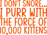 Discover I Purr With The Force Of 10,000 Kittens 2 T-Shirts