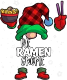 Discover Ramen Gnome Red Buffalo Plaid Family Christmas T-Shirts