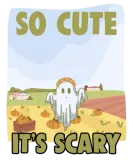 Discover So Cute It's Scary Retro Pumpkin Farm Grost A T-Shirts