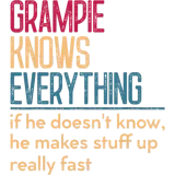Discover Grampie Know Everything Retro Vintages for Men Hus T-Shirts