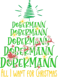Discover Doberman Christmas Dog breed Christmas Tree T-Shirts