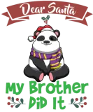 Discover Dear Santa My Brother Did It Siblings Christmas T-Shirts