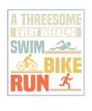 Discover A threesome every weekend - Swim, Bike, Run Triath T-Shirts