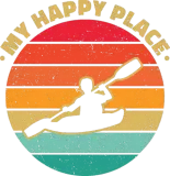 Discover My Happy Place Rowing Canoe Kayaking Rower Paddle T-Shirts