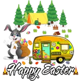 Discover Happy Easter Camping Van T-Shirts