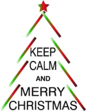 Discover Keep Calm And Merry Christmas Tree Black Word T-Shirts