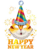 Discover Kawaii Cat Happy New Year 2023 Hello 2023 New Year T-Shirts