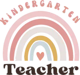 Discover Cute "Kindergarten Teacher" Rainbow Boho T-Shirts