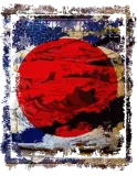 Discover Japan Flag Red Circle Blue Mountain Collage Art 74 T-Shirts