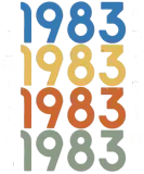 Discover 40 Years Vintage 1983 Retro 40th Birthday T-Shirts
