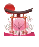 Discover Cherry Blossom Tree Japanese Temple Shrine Sakura T-Shirts