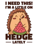 Discover Hedgehog Cute Animal Watermelon Fruit Pet Food T-Shirts