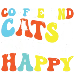 Discover Funny coffee and cats make me happy- Perfect Gift T-Shirts