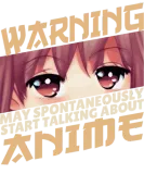 Discover Warning May Start Talking About Anime Girl Cute Ma T-Shirts