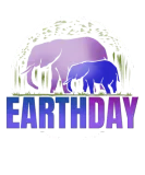 Discover Logo Purple African Elefant Animals For Earth Day T-Shirts