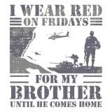 Discover Red Friday T-Shirts For Veteran Military Brother