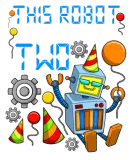 Discover Robot Birthday Outfit Boy 2nd Robot Birthday Party T-Shirts