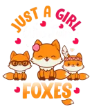 Discover Just A Girl Who Loves Foxes Kids Girls Cute Fox Gi T-Shirts
