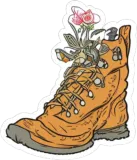 Discover Wildflower Hiking Boot: Take the Journey of a Lif T-Shirts