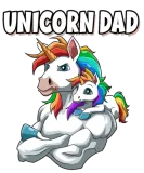 Discover Unicorn Dad for a Unicorn lovers T-Shirts