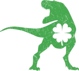 Discover Tyrannosaurus T Rex Dinosaur St Patricks Day Irish T-Shirts
