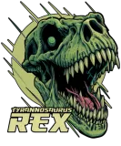 Discover T-Rex Dinosaur Tyrannosaurus Rex Roaring Dino Head T-Shirts