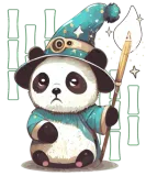 Discover Cute Wizard Panda Tabletop Roleplaying RPG Nerdy G T-Shirts
