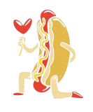 Discover Hotdog Valentines Day Fast Food Foodie Hot Dog T-Shirts