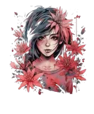Discover Japanese Spider Lily Soft Anime Aesthetic Flower T-Shirts
