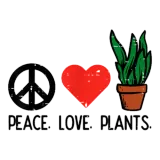 Discover Peace Love Plants Gardening Hippie Gardener Men Wo T-Shirts