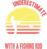 Discover Never Underestimate A Grandma With A Fishing Rod T-Shirts