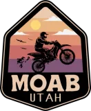 Discover Moab Utah Vintage Sunset Dirt Bike Outdoor Hexagon T-Shirts