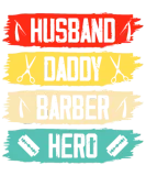 Discover Dad Husband Daddy Barber Hero Father's Day Men T-Shirts