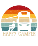 Discover Happy Camper RV Camping idea Men Women Retro Sun 7 T-Shirts