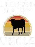 Discover Legend Dairy Uncle Retro Sunset Cow Farming Funny T-Shirts