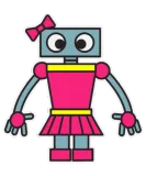 Discover Robot Girl Fun Cute Dress Girly Robots Robotics En T-Shirts
