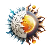 Discover White background sun planet logo fantasy T-Shirts
