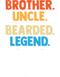 Discover Brother Uncle Bearded Legend Funny Facial Hair T-Shirts
