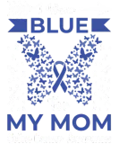 Discover I Wear Blue For My Mom Colon Cancer Awareness Ribb T-Shirts