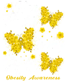 Discover Her Fight Is My Fight Obesity Awareness Butterfly T-Shirts