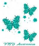 Discover Her Fight Is My Fight PTSD Awareness Butterfly T-Shirts