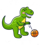 Discover Funny T Rex Just Here For Basketball Dinosaur T-Shirts