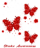 Discover Her Fight Is My Fight Stroke Awareness Butterfly T-Shirts