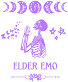 Discover Goth And Gothic Elder Emo eleton Purple Moon Phase T-Shirts