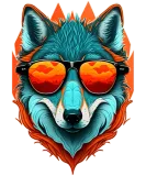 Discover Animals - Wolf Wearing Sunglasses T-Shirts