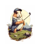 Discover Golfer Guinea Pig Golf Club Golfing Golf Player T-Shirts