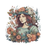 Discover Summer girl Boho flowers vintage woman in nature T-Shirts