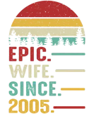 Discover 17Th Wedding Anniversary For Her Epic Since 2005 T-Shirts