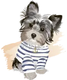 Discover Dog sailor watercolor T-Shirts