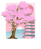 Discover Japan aesthetics sakura tree gift cherry blossom T-Shirts